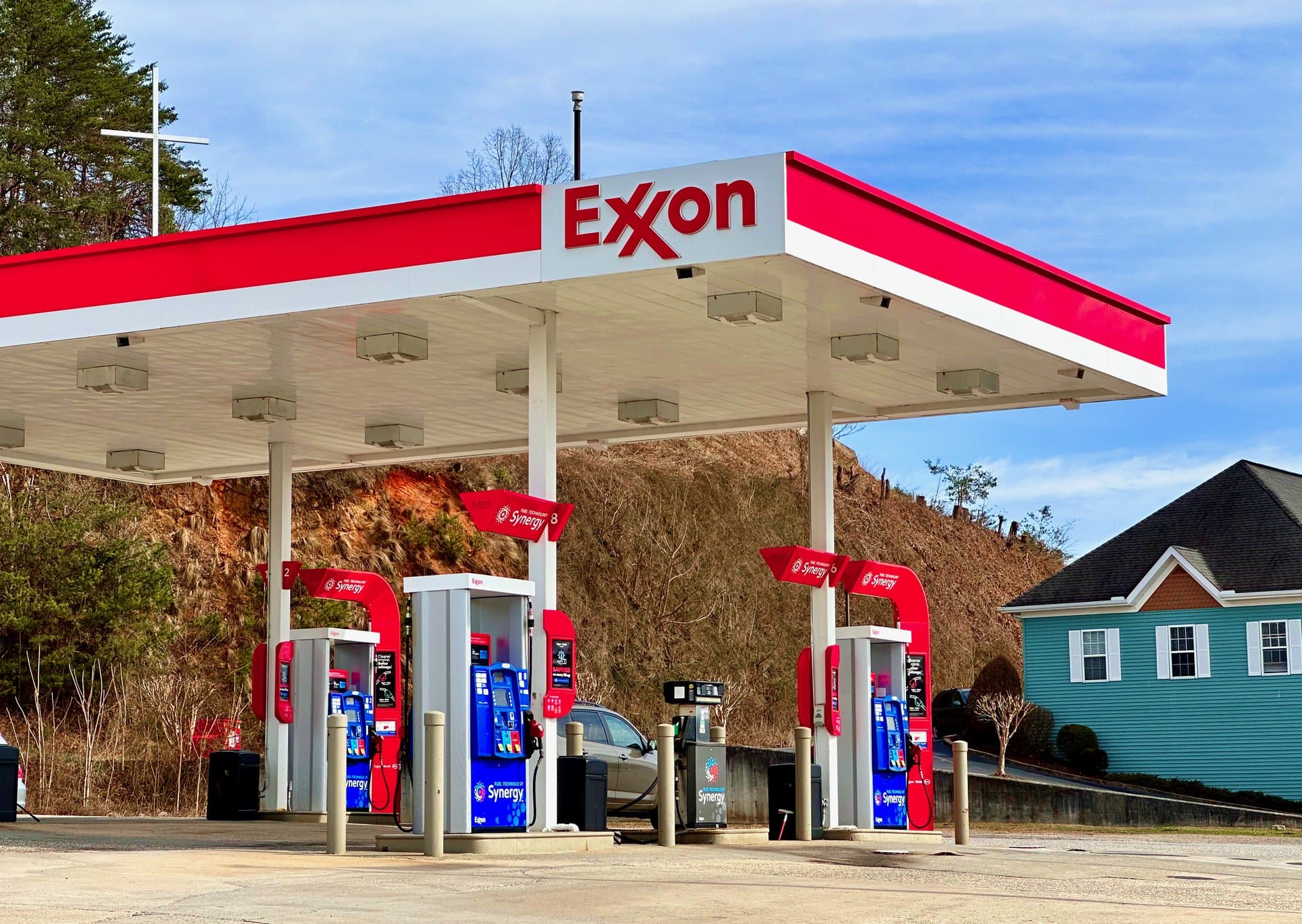 an exxon gas pump