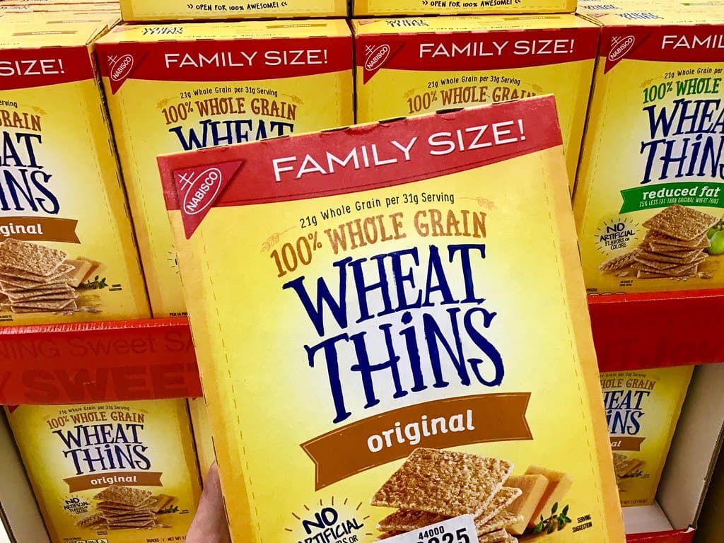 a packet of cracker cookies